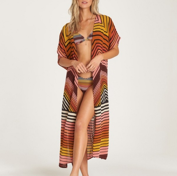 Billabong NWOT Beach Coverup Maxi Wrap M/L - Picture 2 of 11